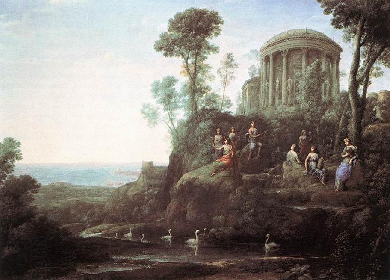 Claude Lorrain Apollo and the Muses on Mount Helion China oil painting art